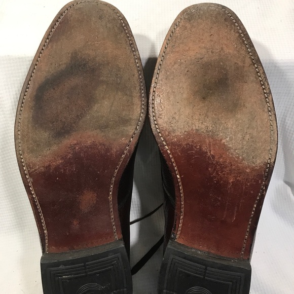 Florsheim Mens Sz9D Leather Oxfords#A151 - Picture 6 of 6